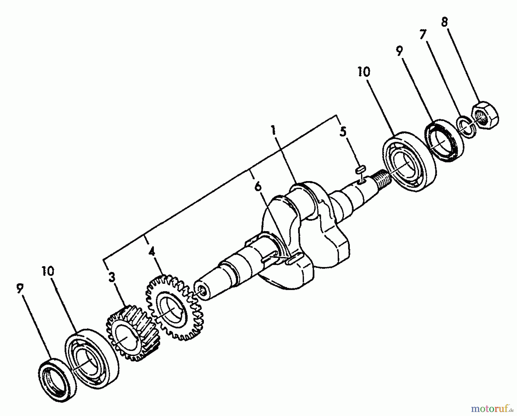  Echo Stromerzeuger EG-4300E - Echo Portable Generator Crankshaft, Main Bearing