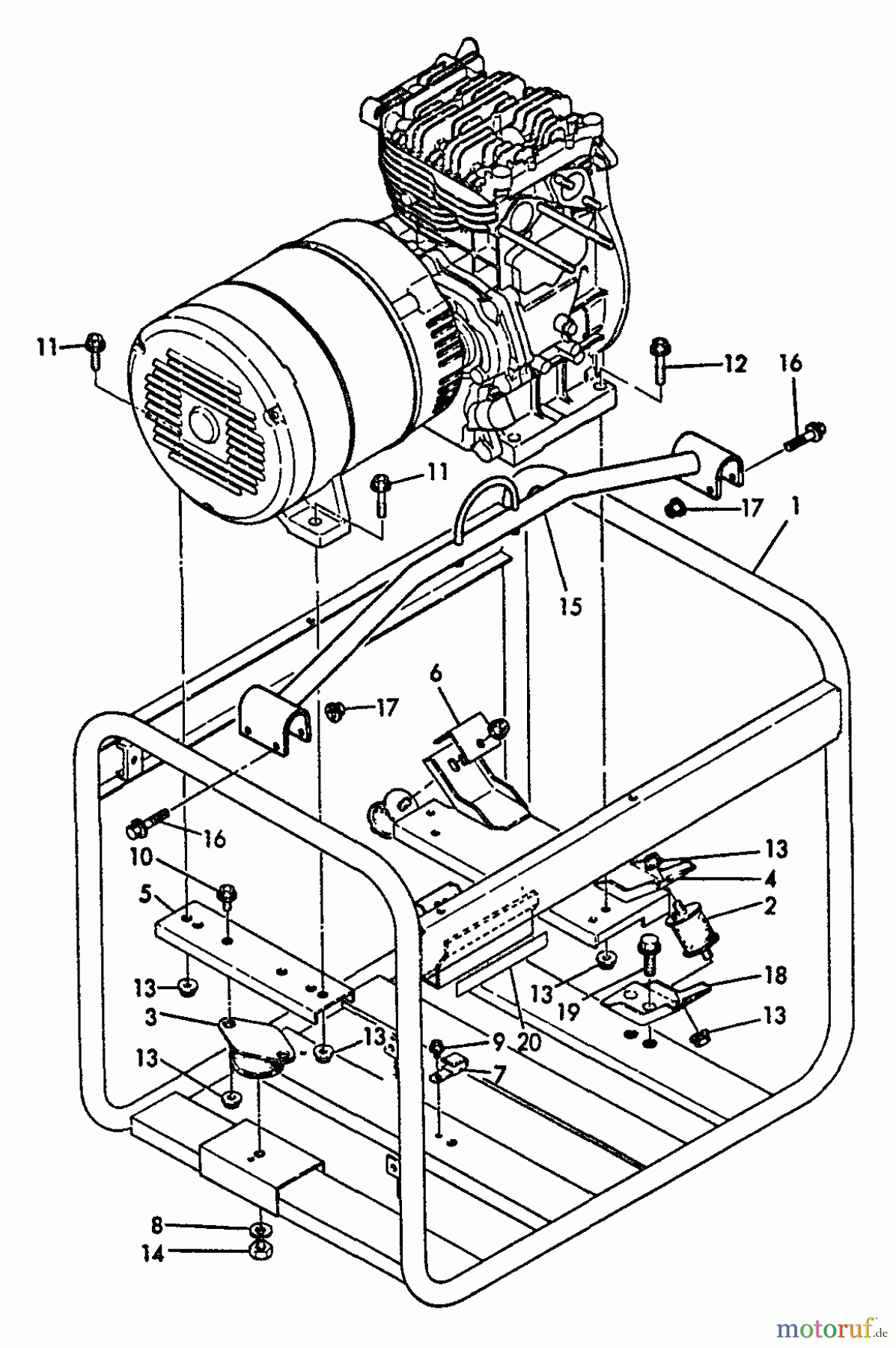 Echo Stromerzeuger EG-4300E - Echo Portable Generator Frame