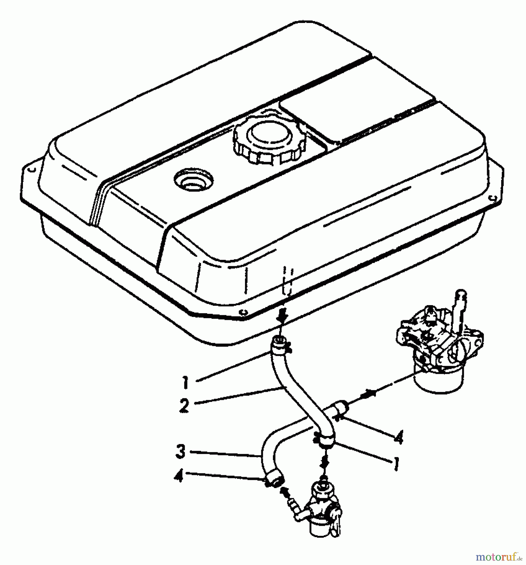 Echo Stromerzeuger EG-4300E - Echo Portable Generator Fuel Line