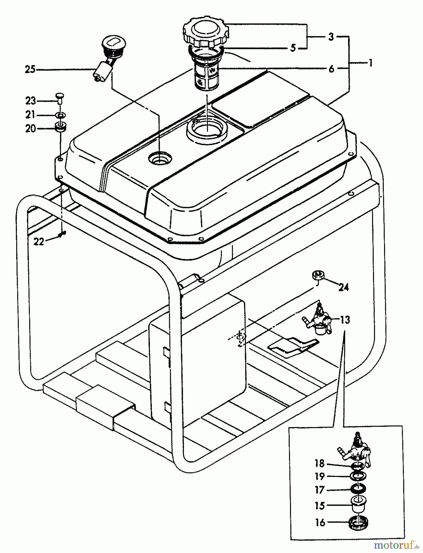 Echo Stromerzeuger EG-4300E - Echo Portable Generator Fuel Tank
