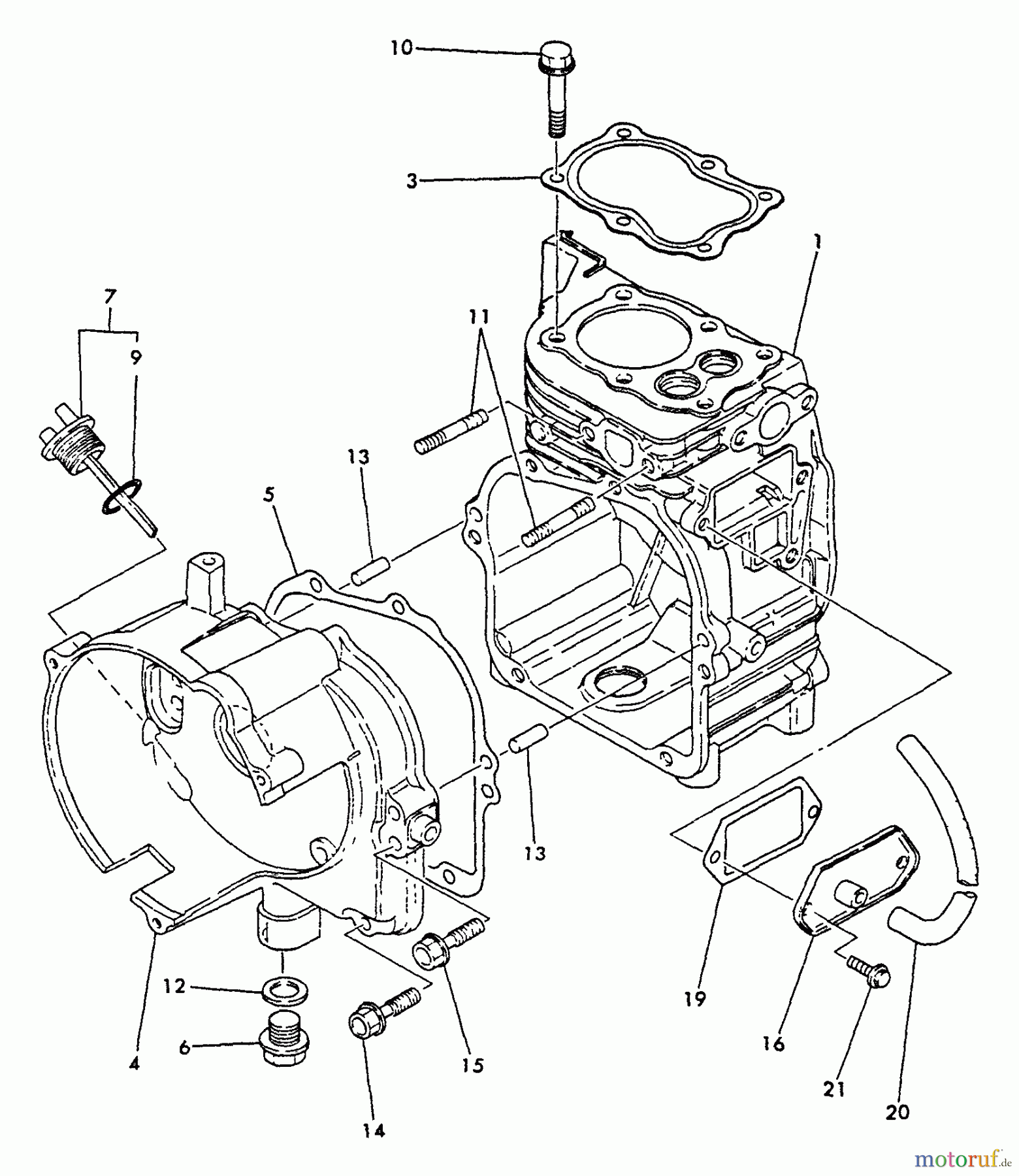  Echo Stromerzeuger EG-550 - Echo Portable Generator Breather, Cylinder Body