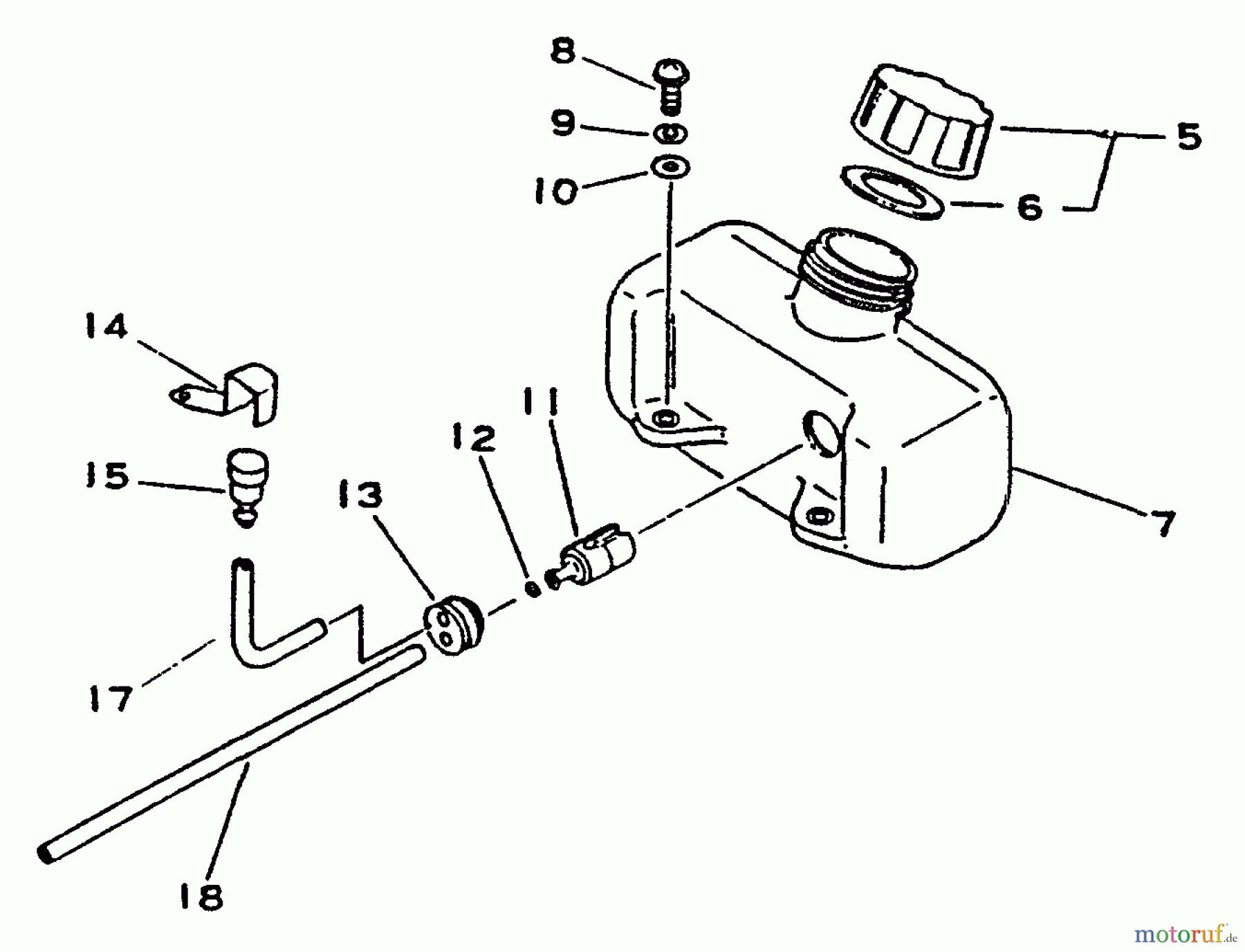 Echo Heckenscheren HC-1001 - Echo Hedge Trimmer, S/N: 008001 - 017000 Fuel System