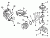 Echo HC-1001 - Hedge Trimmer, S/N: 017001 - 024000 Ersatzteile Engine, Crankcase, Fan Housing, Cover
