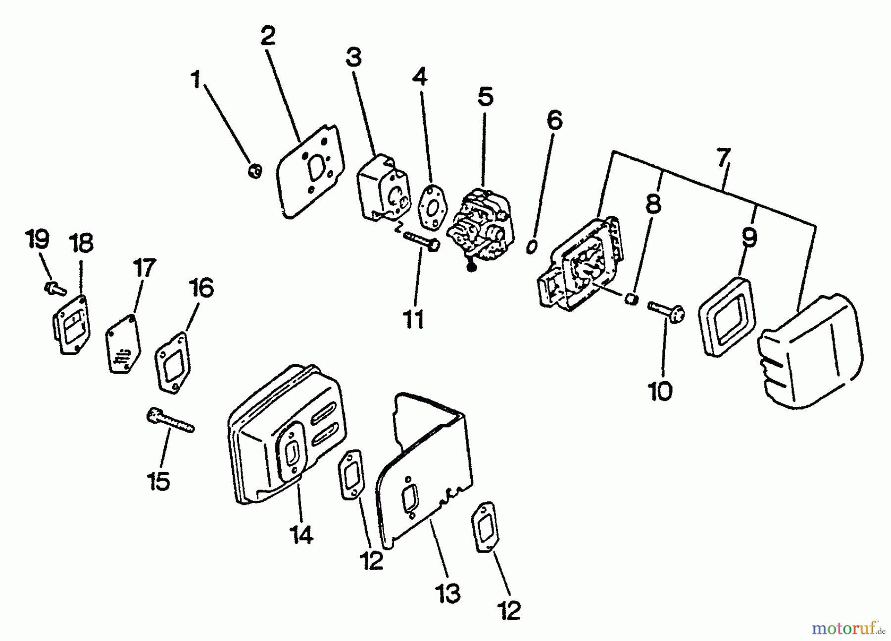 Echo Heckenscheren HC-1001 - Echo Hedge Trimmer, S/N: 017001 - 024000 Intake, Exhaust, Air Cleaner