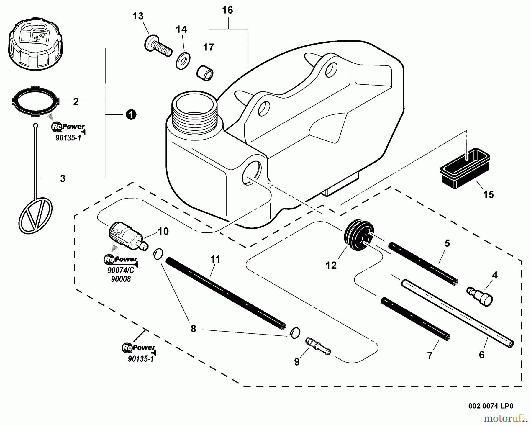 Echo Heckenscheren HC-150i - Echo Hedge Trimmer, S/N: S69911001001 - S69911999999 Fuel System S/N: S69911002792 - S69911999999