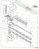 Echo HC-151 - Hedge Trimmer, S/N: S78211001001 - S78211999999 Ersatzteile Blades, Front Handle, Gear Case 