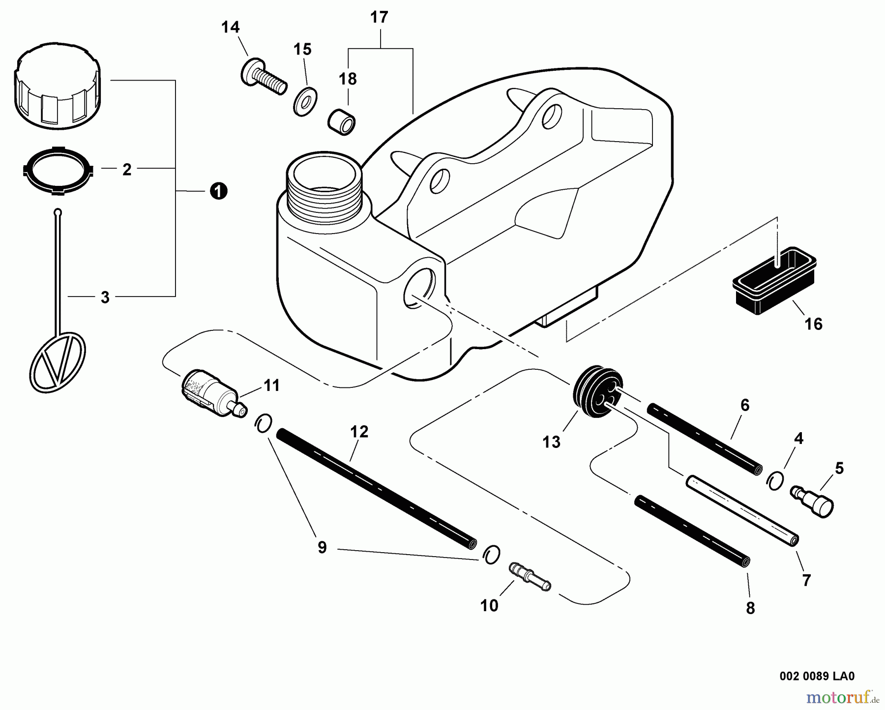 Echo Heckenscheren HC-152 - Echo Hedge Trimmers, Fuel System
