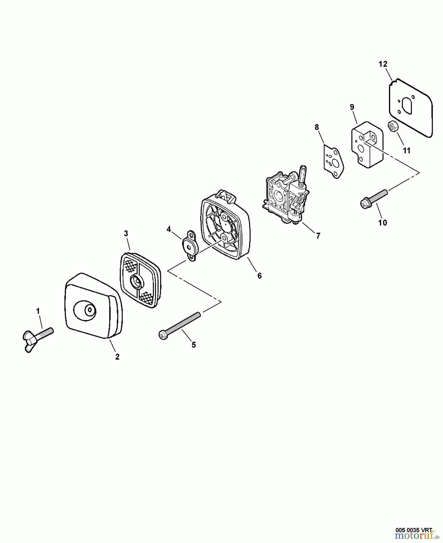  Echo Heckenscheren HC-160 - Echo Hedge Trimmer, S/N: S76912001001 - S76912999999 Intake