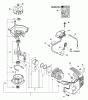 Echo HC-181 - Hedge Trimmer, S/N: 06001001 - 06999999 Ersatzteile Engine, Short Block, Ignition, Cylinder Cover