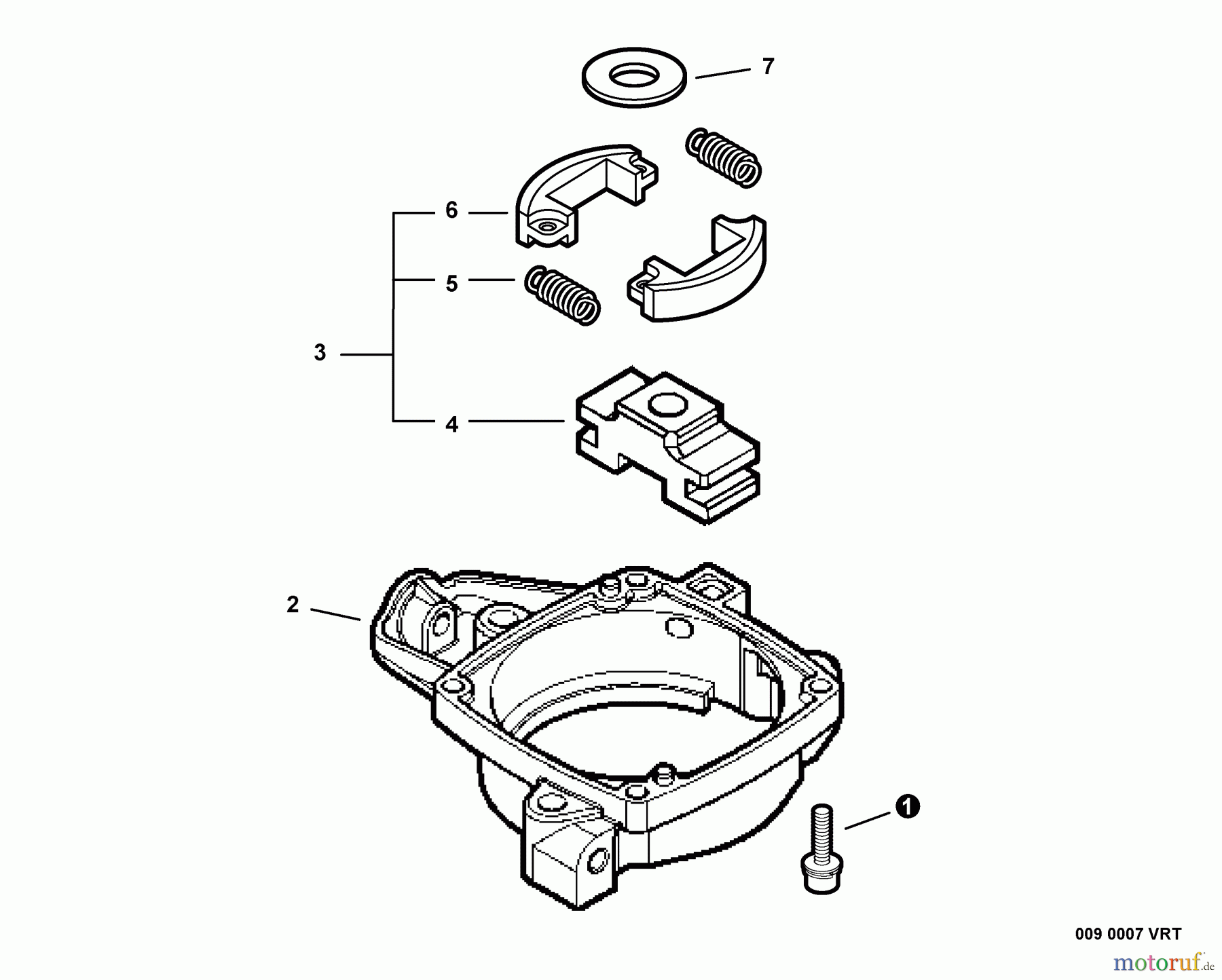 Echo Heckenscheren HC-225 - Echo Hedge Trimmer, S/N: S75912001001 - S75912999999 Clutch