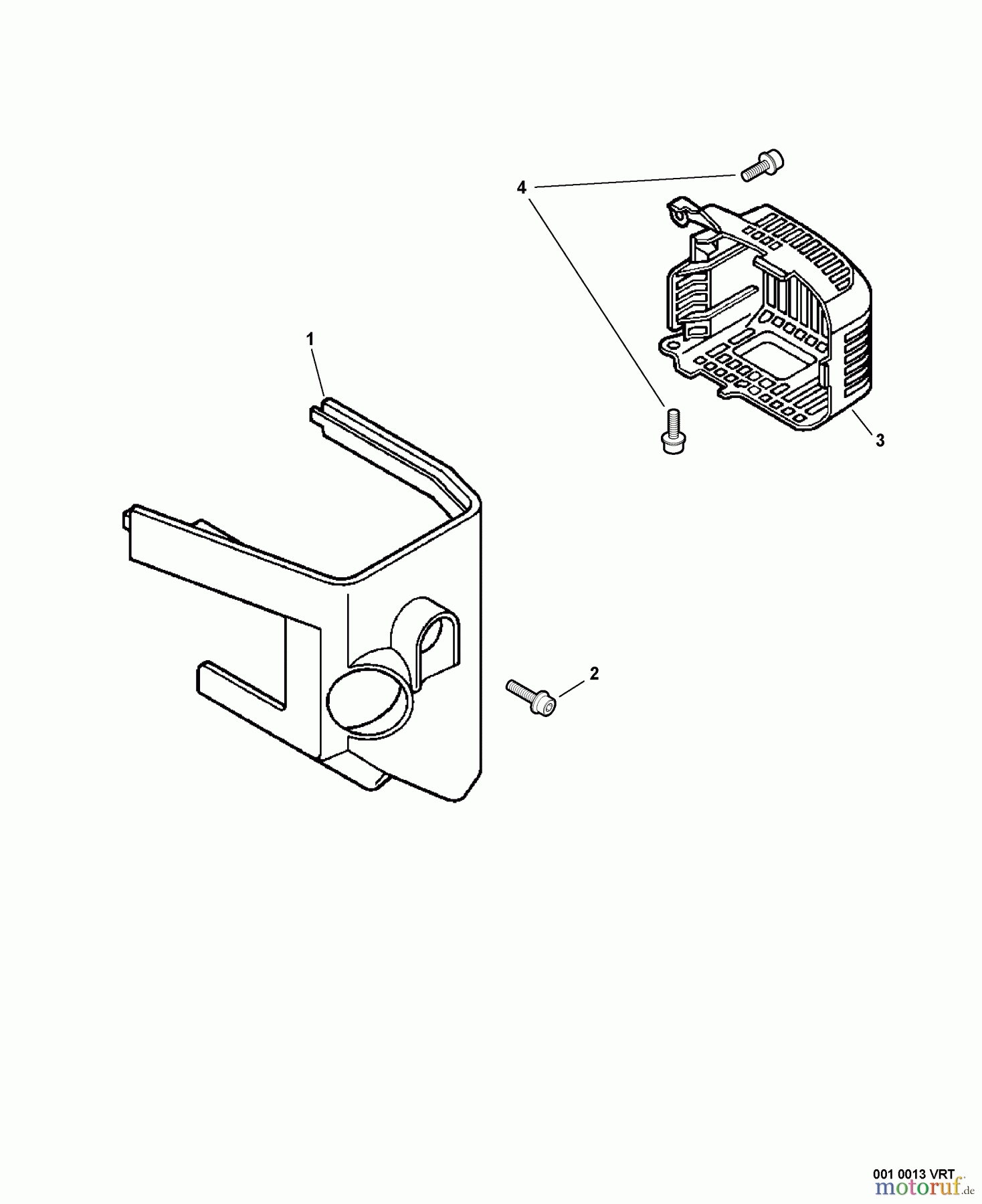 Echo Heckenscheren HC-230 - Echo Hedge Trimmer, S/N: S76512001001 - S76512999999 Engine Cover, Exhaust Cover