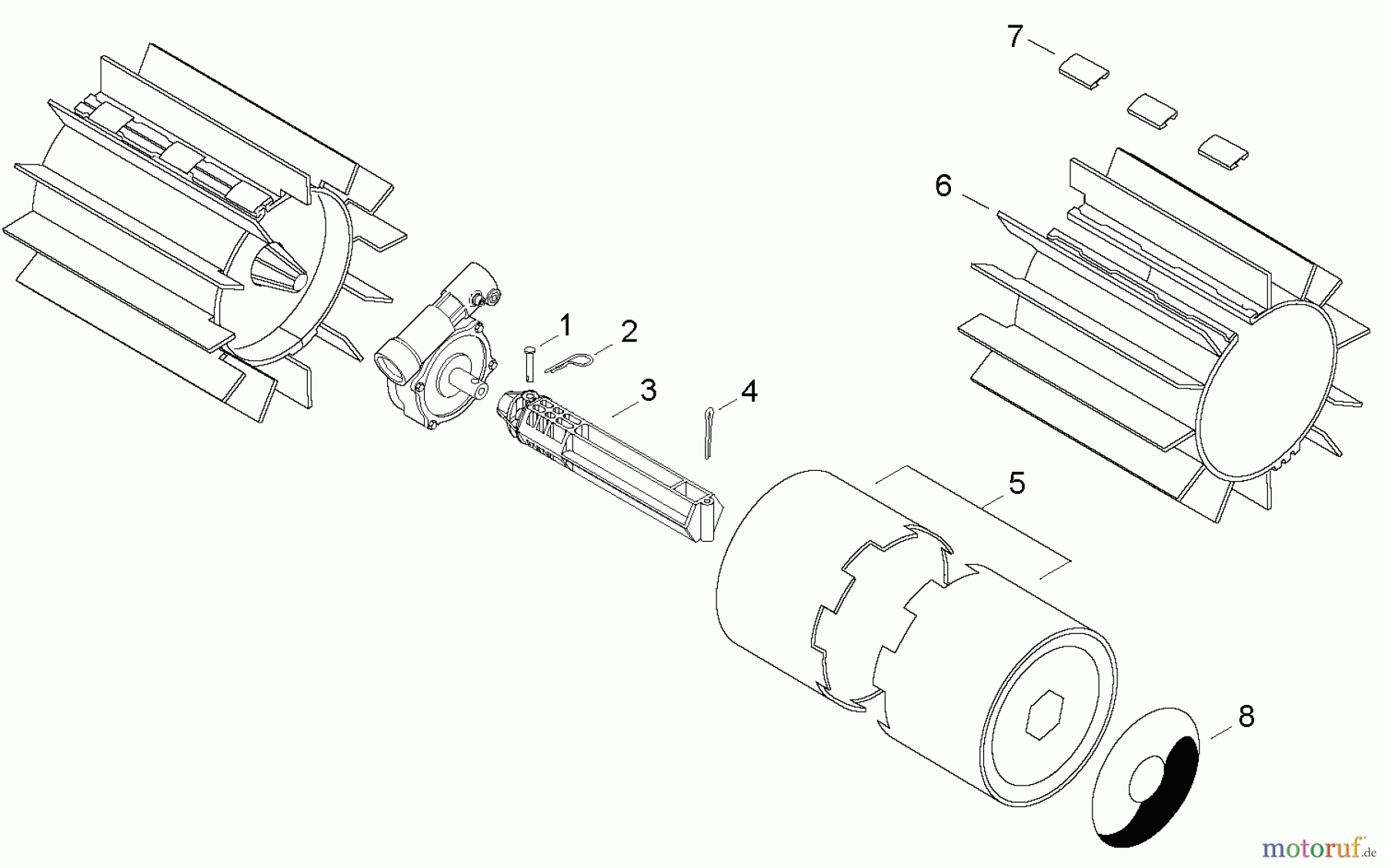 Echo Zubehör 99909-35000 - Echo Rubber Paddle Assembly Paddles: 2 Belt