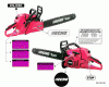 Echo HC-235 - Hedge Trimmer, S/N: S64811001001 - S64811999999 Ersatzteile Labels