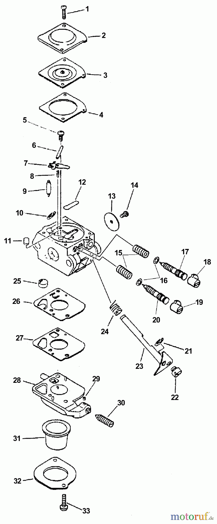  Echo Heckenscheren HC-2400 - Echo Hedge Trimmer (Type 2E) Carburetor