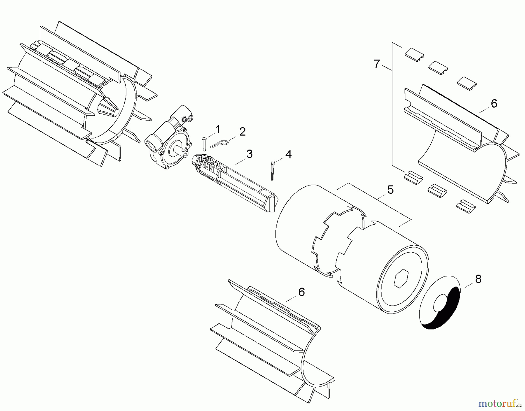 Echo Zubehör 99909-35000 - Echo Rubber Paddle Assembly Paddles: 4 Belt