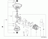 Echo HC-160 - Hedge Trimmer, S/N: S76912001001 - S76912999999 Ersatzteile Engine, Short Block -- SB1075