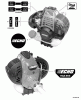 Echo HCA-265 - Hedge Trimmer, S/N: S69311001001 - S69311999999 Ersatzteile Labels