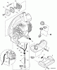 Echo ES-250 - Shredder/Vacuum, S/N: P33711001001 - P33711999999 Ersatzteile Fuel System, Side Handle  S/N: P33711002164 - P33711999999