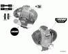 Echo HCA-266 - Hedge Trimmer, S/N: T43112001001 - T43112999999 Ersatzteile Labels