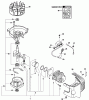 Echo HCR-151 - Hedge Trimmer, S/N: 06001001 - 06999999 Ersatzteile Engine, Short Block, Ignition, Cylinder Cover