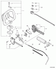 Echo SHC-210 - Shaft Hedge Trimmer, S/N: 07001001 - 07999999 Ersatzteile Handle, Ignition Switch, Throttle Cable  S/N: 07001001 - 07001057