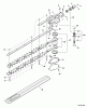 Echo SHC-210 - Shaft Hedge Trimmer, S/N: 10001001 - 10999999 Ersatzteile Gear Case, Blades  S/N: 10001001 - 10001120