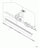 Echo SHC-210 - Shaft Hedge Trimmer, S/N: 10001001 - 10999999 Ersatzteile Main Pipe Assembly