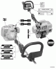Echo SHC-210 - Shaft Hedge Trimmer, S/N: 10001001 - 10999999 Ersatzteile Labels