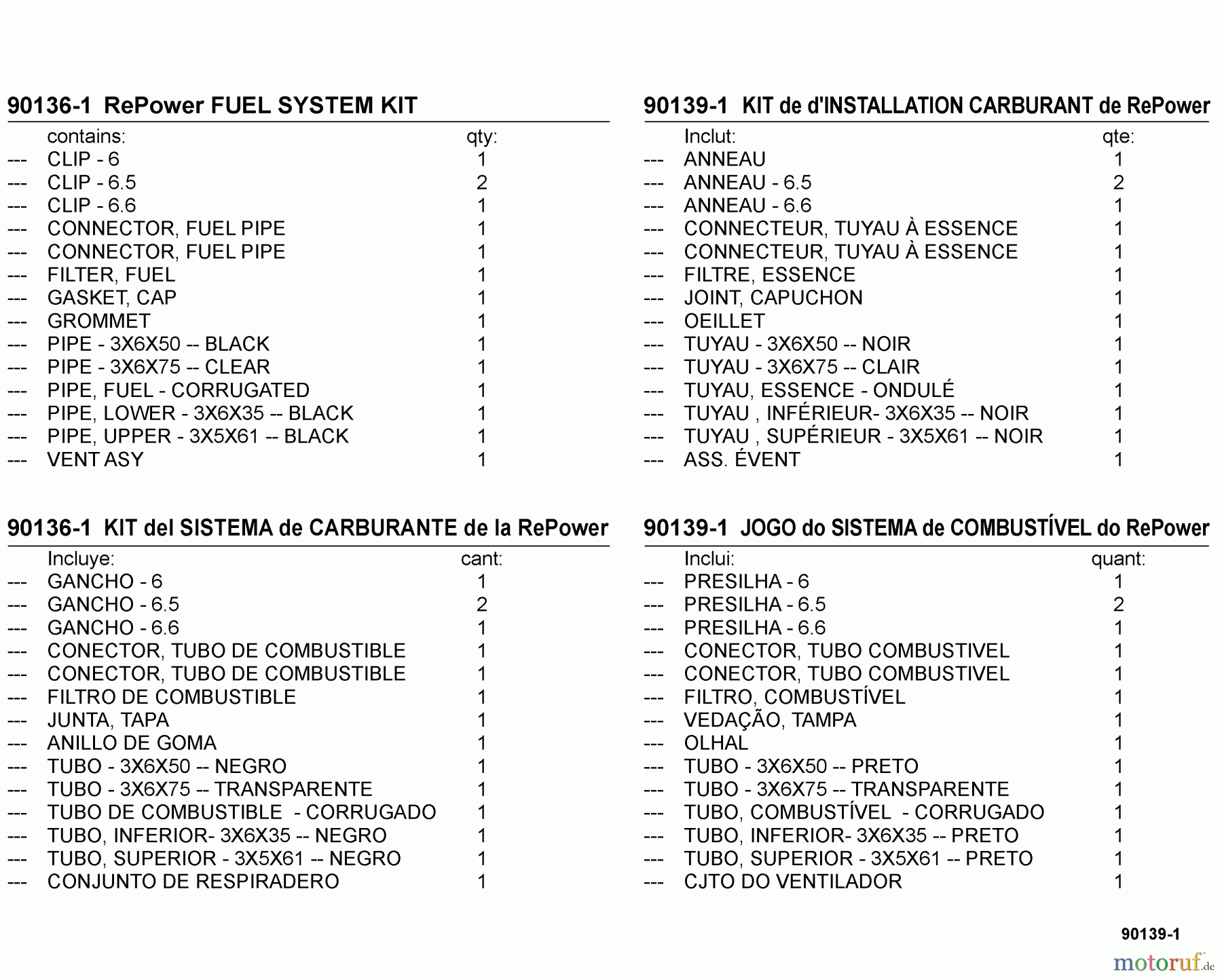 Echo Heckenscheren SHC-225S - Echo Shaft Hedge Trimmer, S/N: S86012001001 - S86012999999 90139-1 RePower FUEL SYSTEM KIT