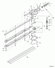 Echo SHC-260 - Shaft Hedge Trimmer, S/N: S84613001001 - S84613999999 Ersatzteile Gear Case, Blades