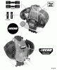 Echo SHC-265 - Shaft Hedge Trimmer, S/N: S84713001001 - S84713999999 Ersatzteile Labels