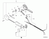 Echo HCA-265 - Hedge Trimmer, S/N: S69311001001 - S69311999999 Ersatzteile Control Handle, Control Cable Assembly