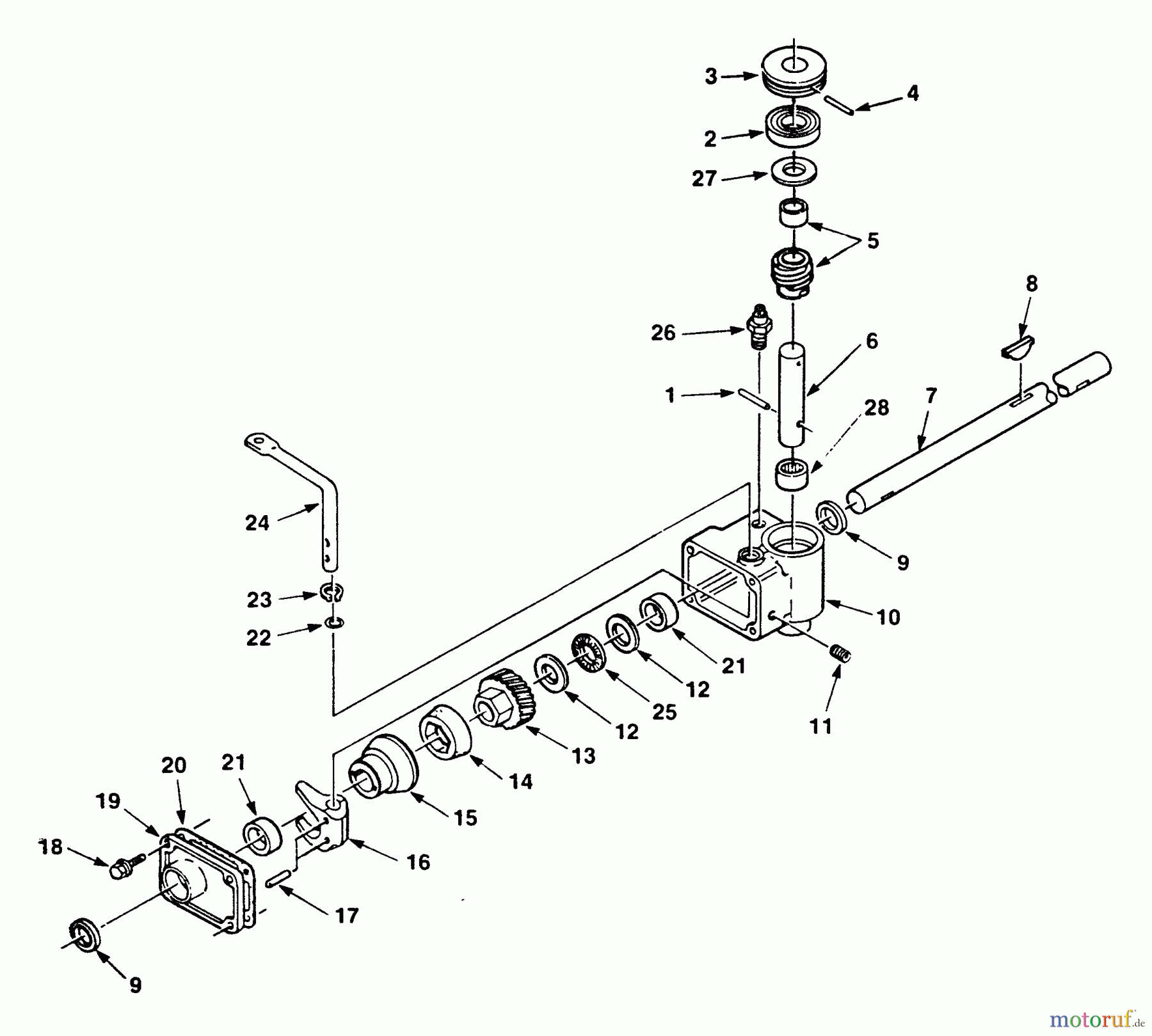 Echo Rasenmäher LM-204P - Echo Walk-Behind Lawn Mower Transmission