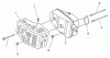 Echo M14V A1Z0 - Lawn Mower Engine Ersatzteile Exhaust
