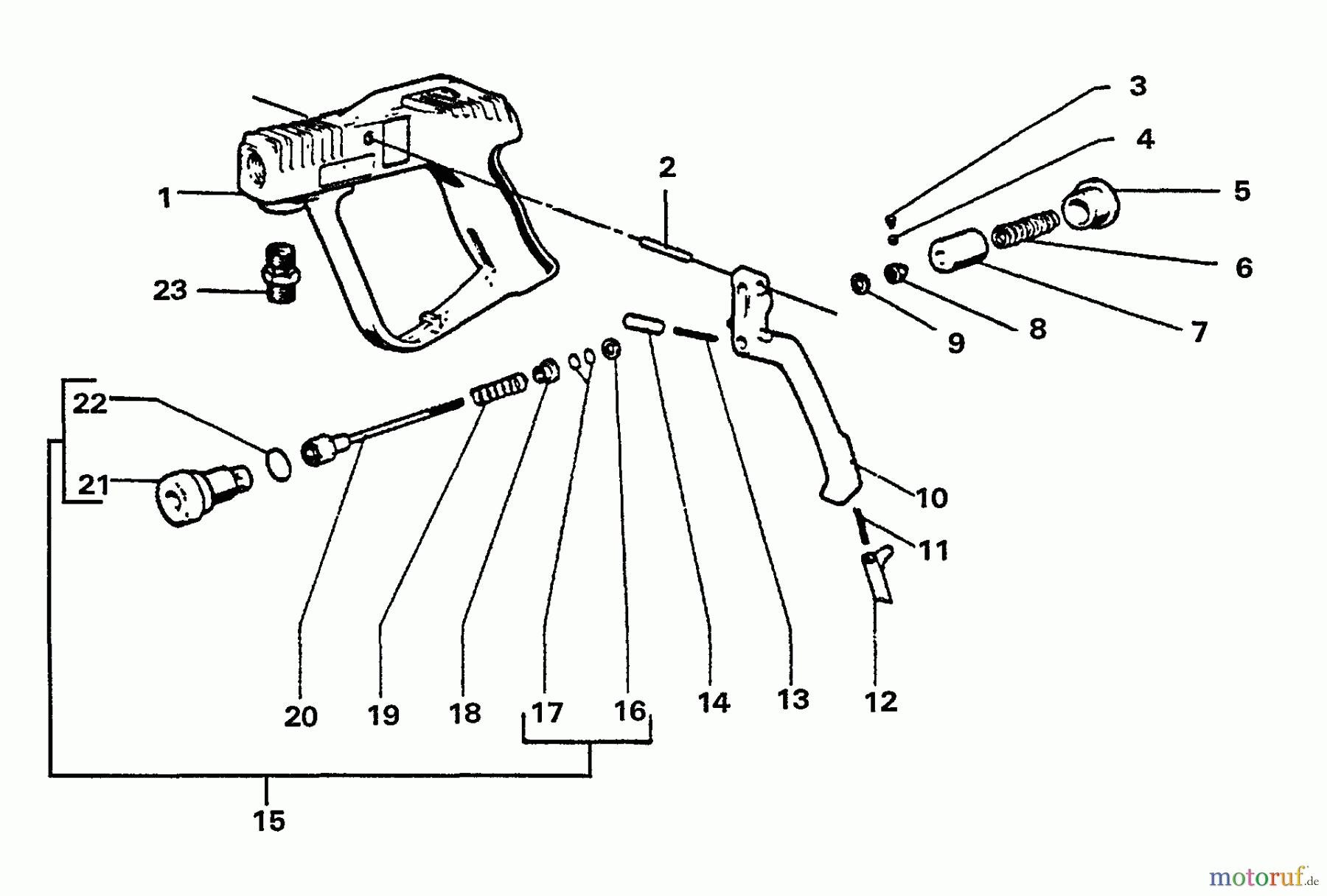 Echo Hochdruckreiniger HPP-1890 - Echo Pressure Washer (1991 Models) Spray Gun