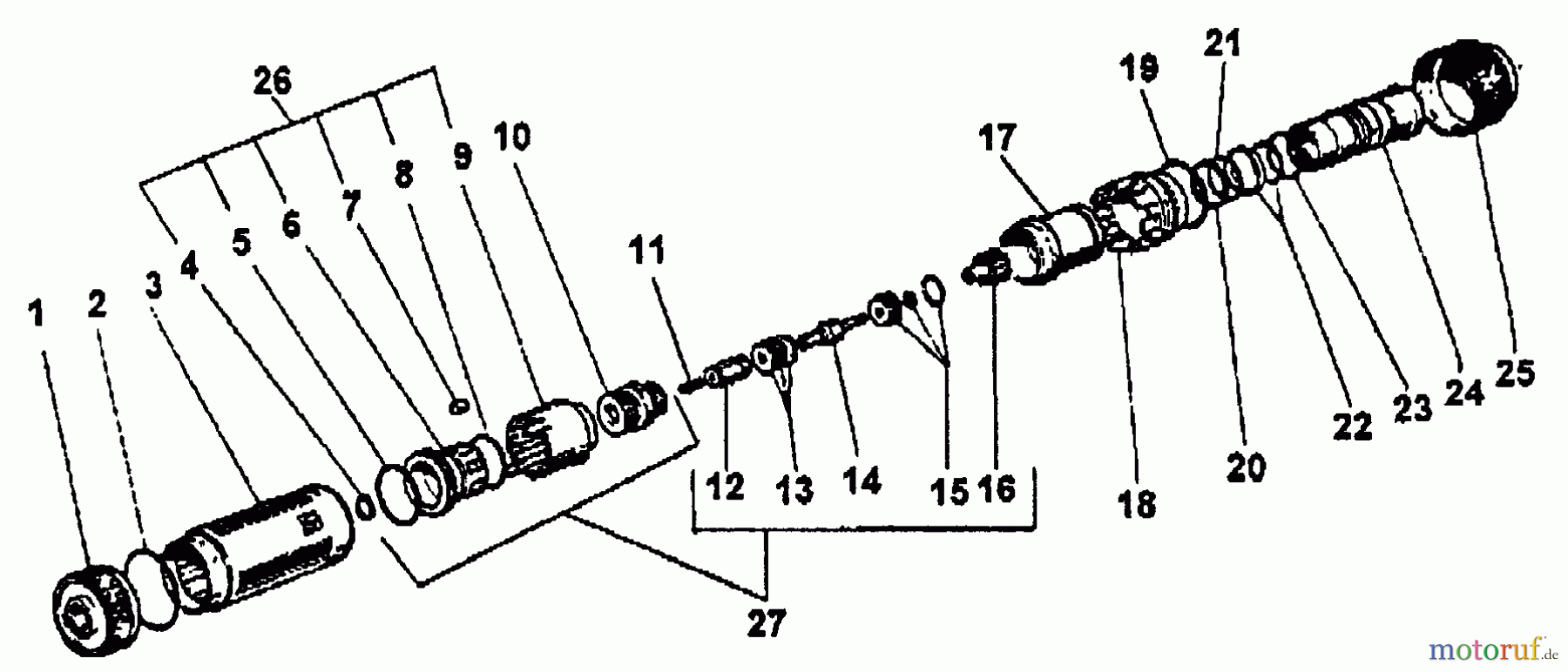  Echo Hochdruckreiniger HPP-1890 - Echo Pressure Washer, S/N: 2457 - 2912 (1992 Models) Rotox Nozzle Asy