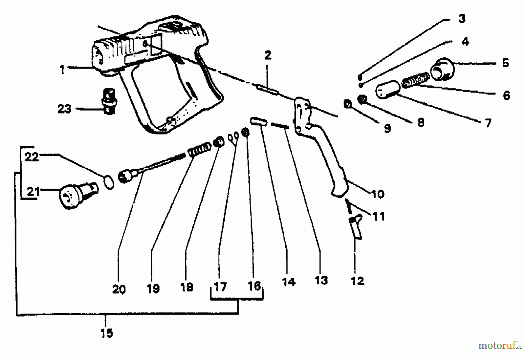 Echo Hochdruckreiniger HPP-1890 - Echo Pressure Washer, S/N: 2457 - 2912 (1992 Models) Spray Gun