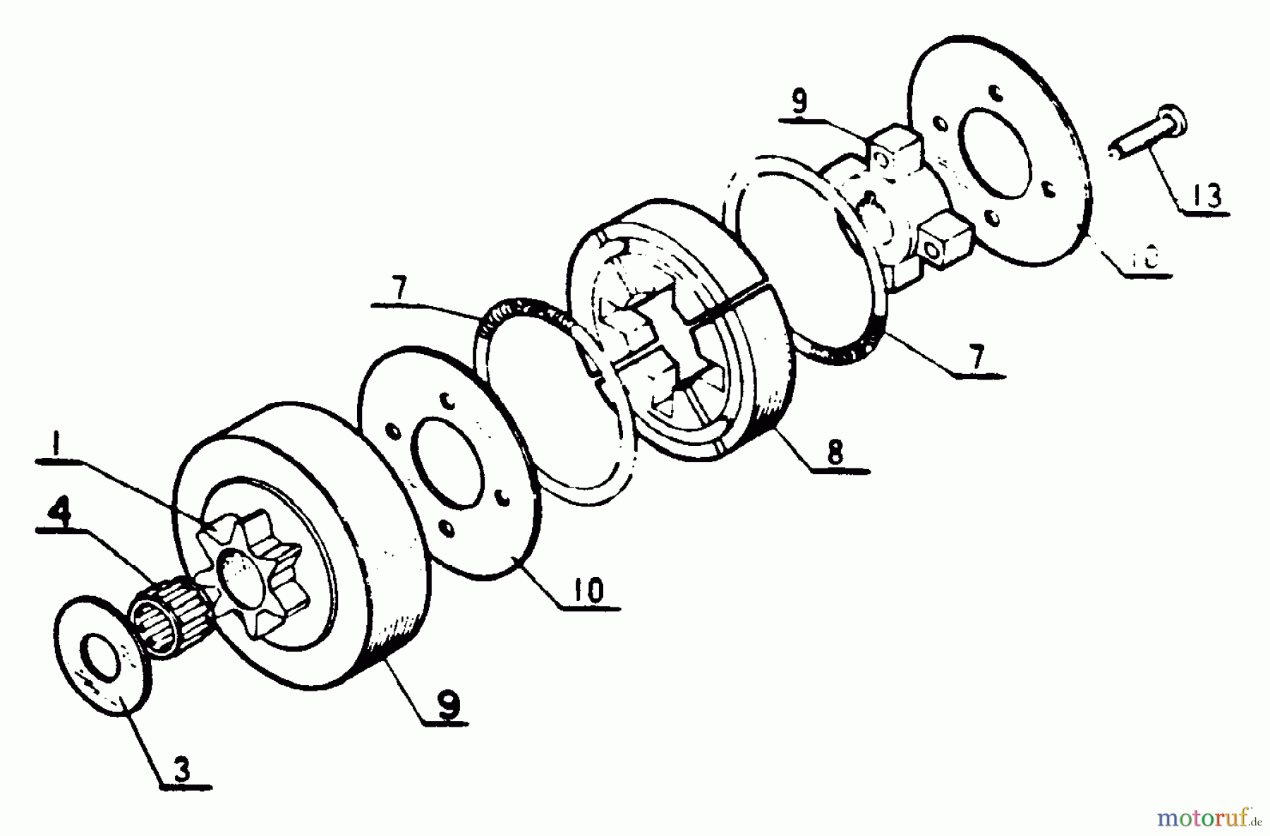 Echo Sägen, Kettensägen CS-100 - Echo Chainsaw Clutch