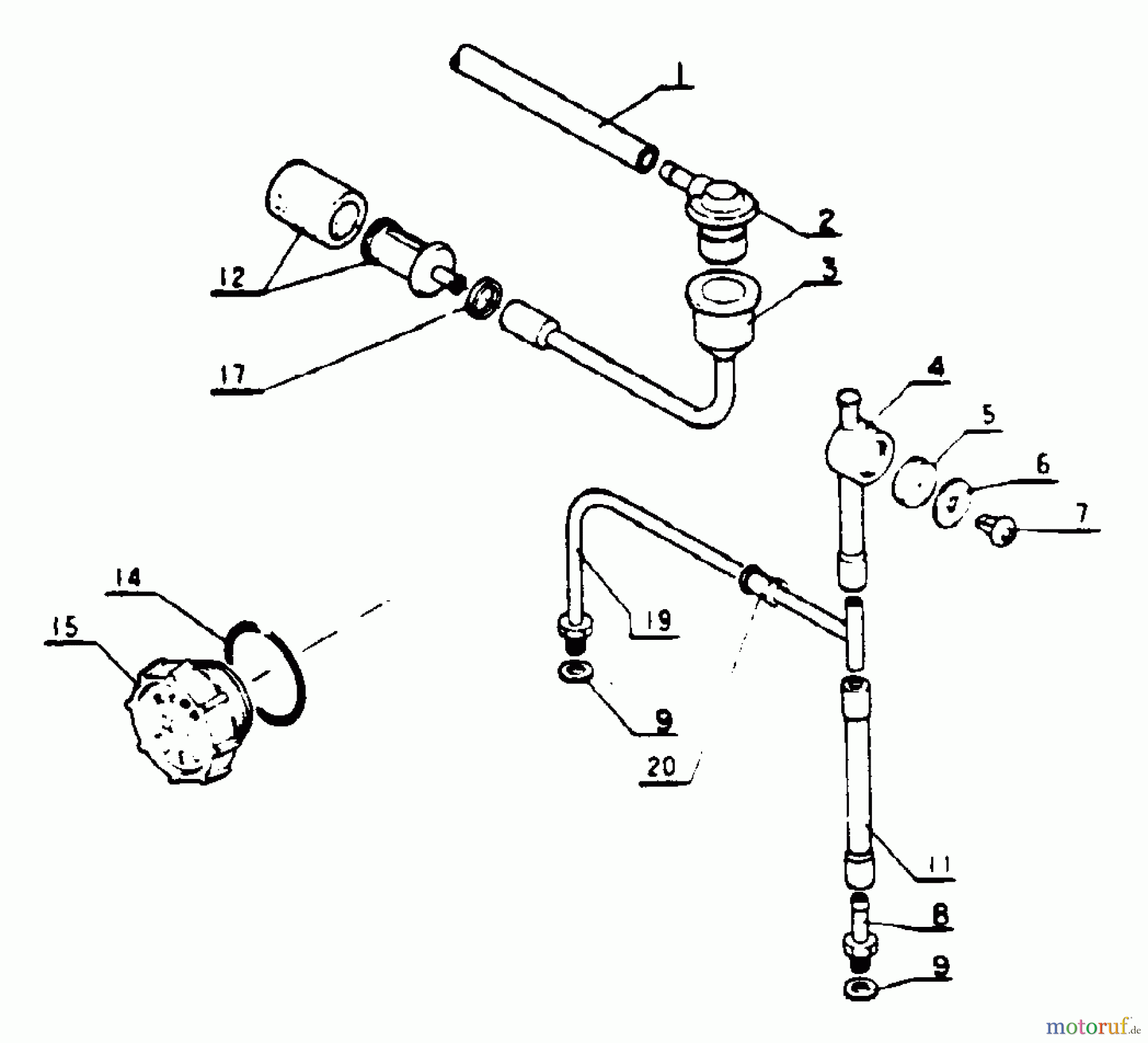 Echo Sägen, Kettensägen CS-100 - Echo Chainsaw Fuel System
