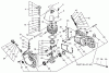 Echo CS-1201 - Chainsaw Ersatzteile Cylinder, Crankcase, Cylinder Cover