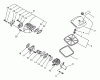 Echo CS-1201 - Chainsaw Ersatzteile Intake, Exhaust