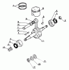 Echo CS-301 - Chainsaw Ersatzteile Crankshaft, Piston