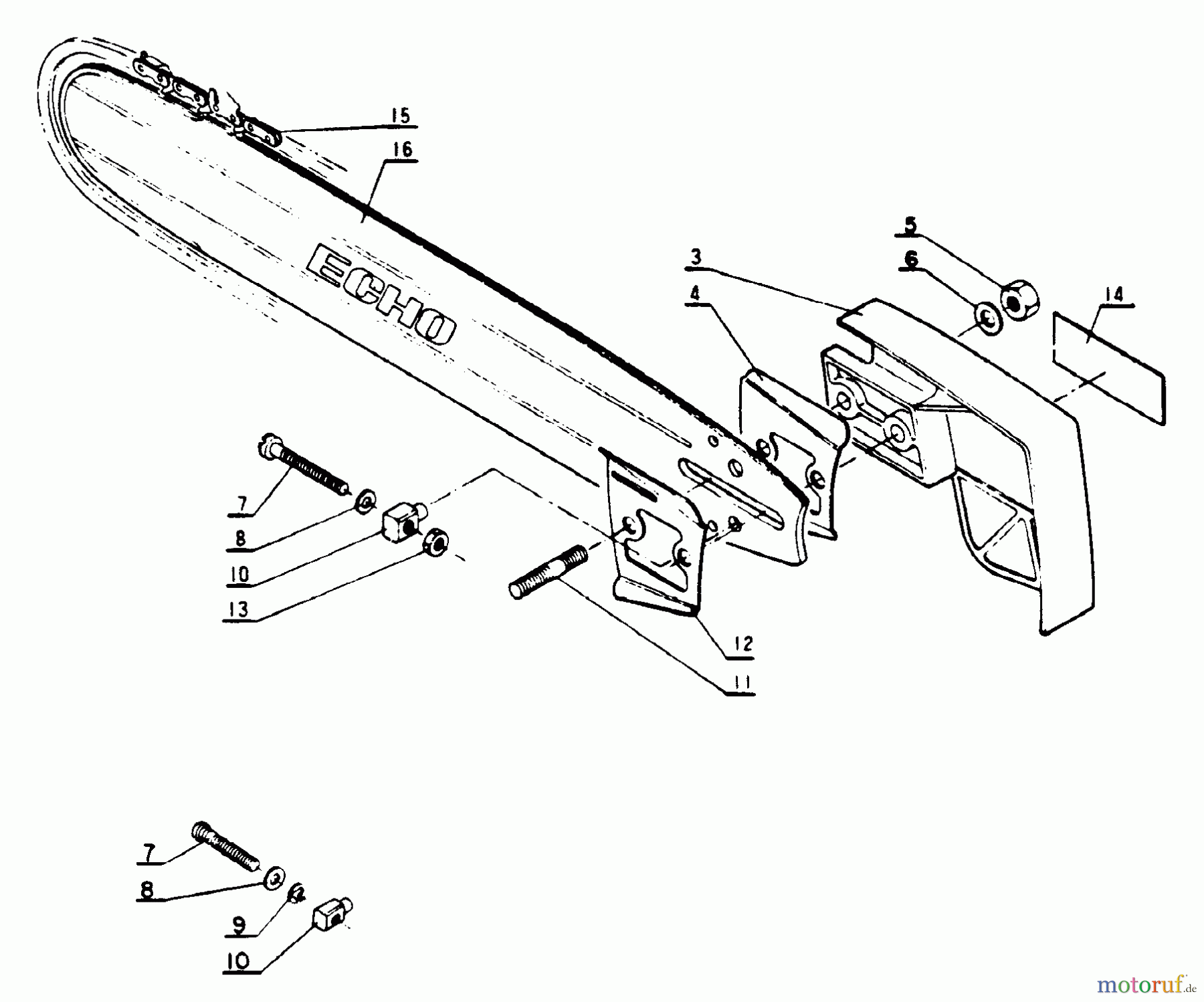 Echo Sägen, Kettensägen CS-301 - Echo Chainsaw Cutting Attachment