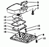 Echo CS-302 - Chainsaw Ersatzteile Exhaust, Spark Arrestor