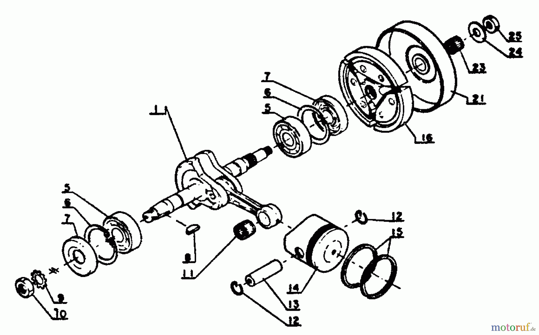 Echo Sägen, Kettensägen CS-302S - Echo Chainsaw, S/N: 00000 - 17500 Clutch, Engine