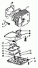 Echo CS-302S - Chainsaw, S/N: 17501 - 30500 Ersatzteile Engine, Exhaust