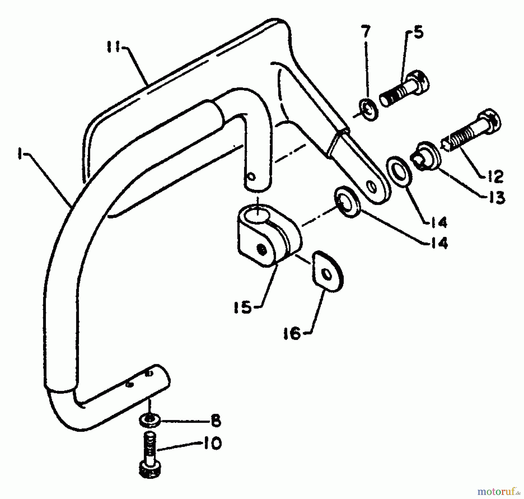 Echo Sägen, Kettensägen CS-302S - Echo Chainsaw, S/N: 17501 - 30500 Handles, Front