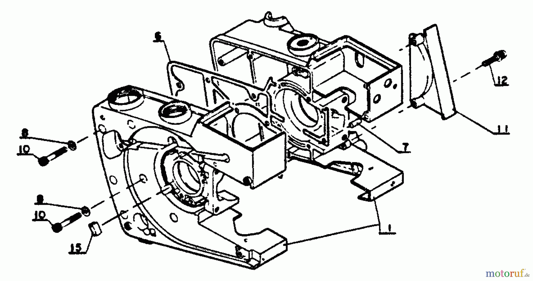 Echo Sägen, Kettensägen CS-302S - Echo Chainsaw, S/N: 30501 - 64670 Crankcase