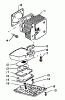 Echo CS-302S - Chainsaw, S/N: 30501 - 64670 Ersatzteile Engine, Exhaust