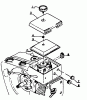 Echo CS-302S - Chainsaw, S/N: 64671 - 99999 Ersatzteile Air Cleaner